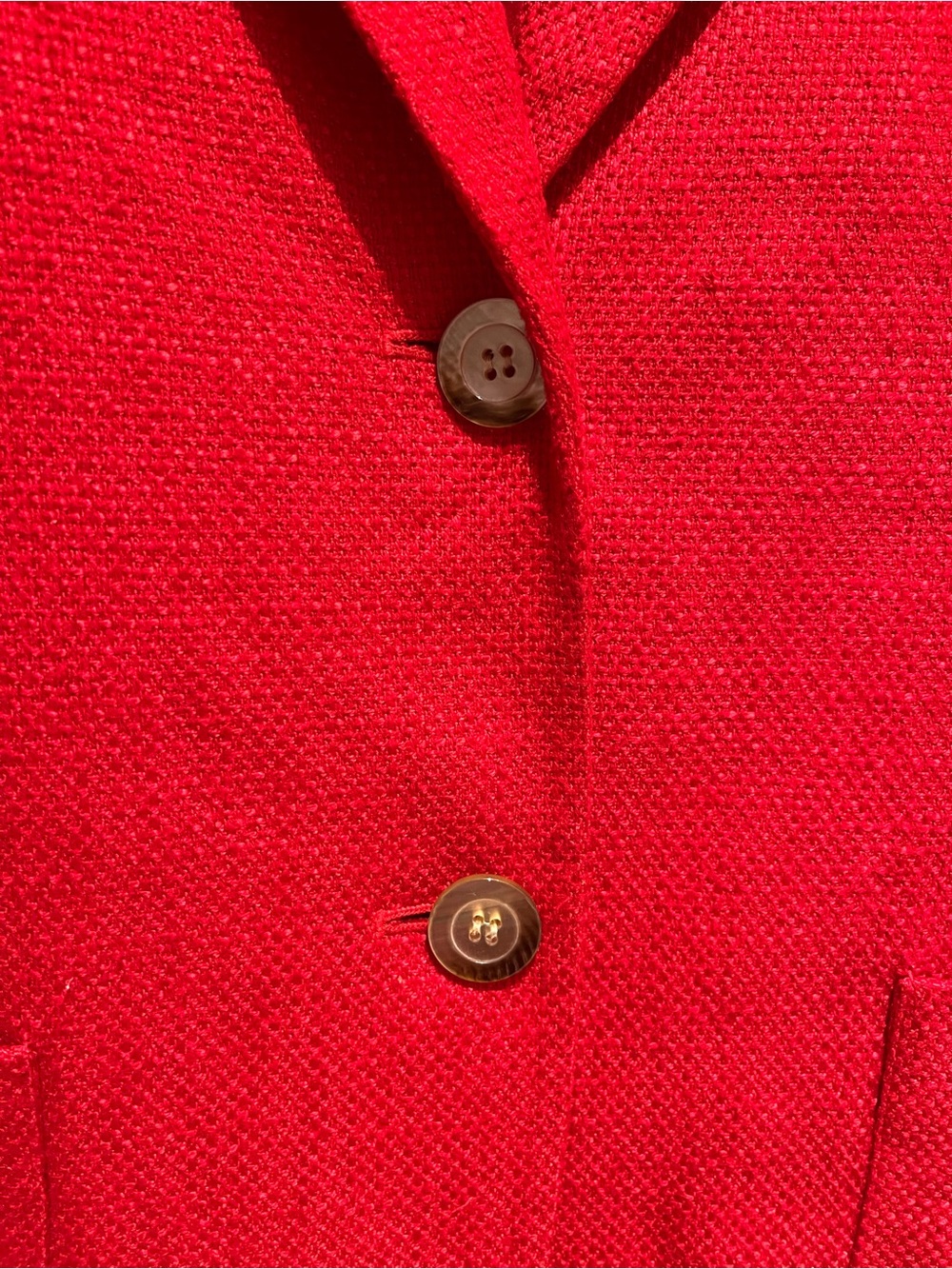 Vintage 80s Bianca Nygard Red blazer size 6 - Picture 3 of 6